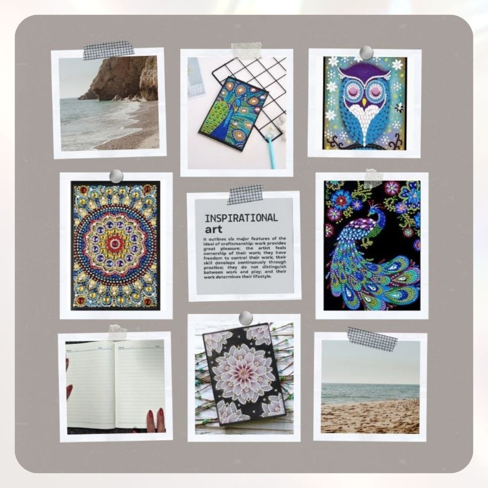DIY A5 Journal Crystal Beads