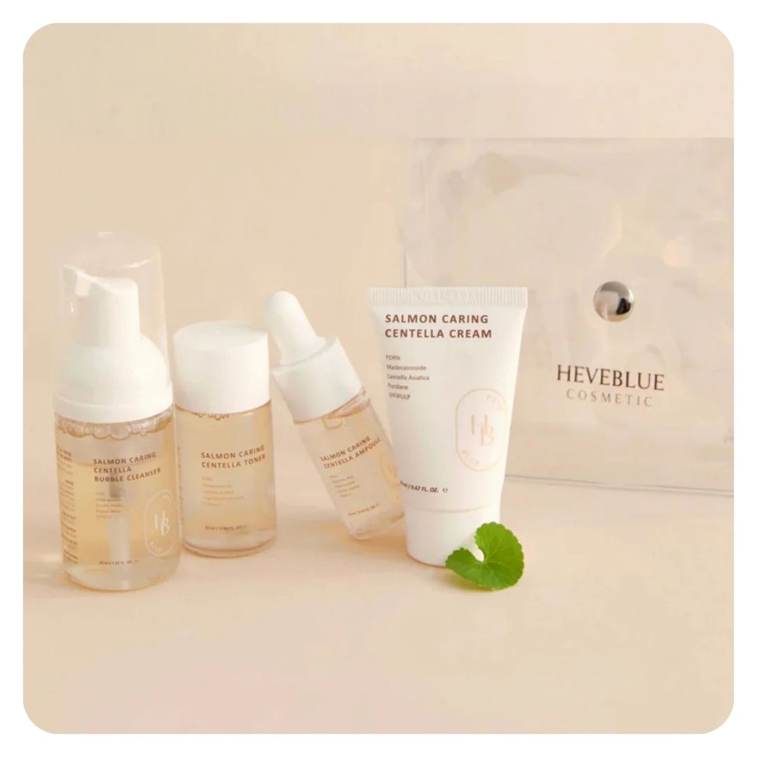 Heveblue Salmon Caring Centella Special Travel Kit
