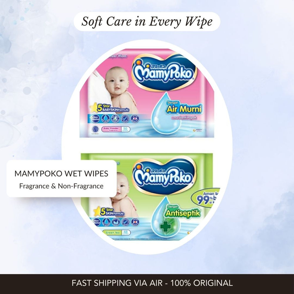 MamyPoko Wet Wipes Fragrance & Non-Fragrance