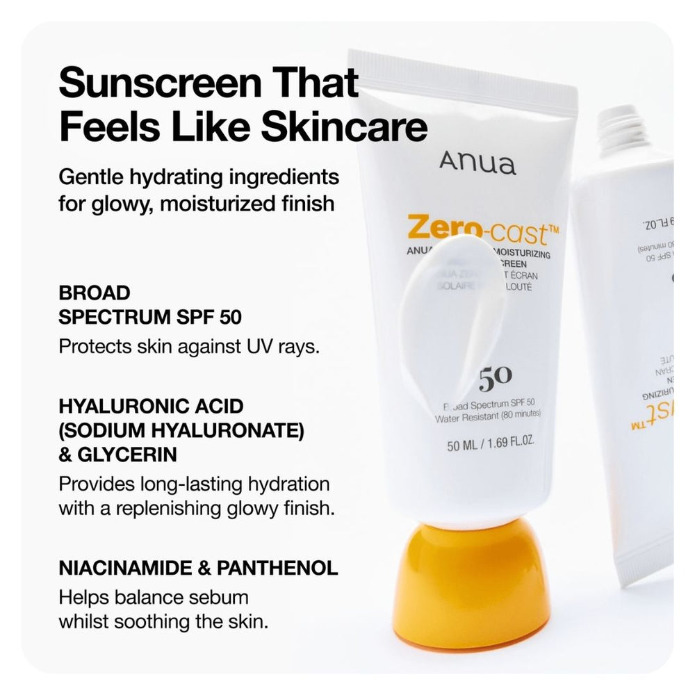 Anua Zero-cast Moisturizing Finish Sunscreen
