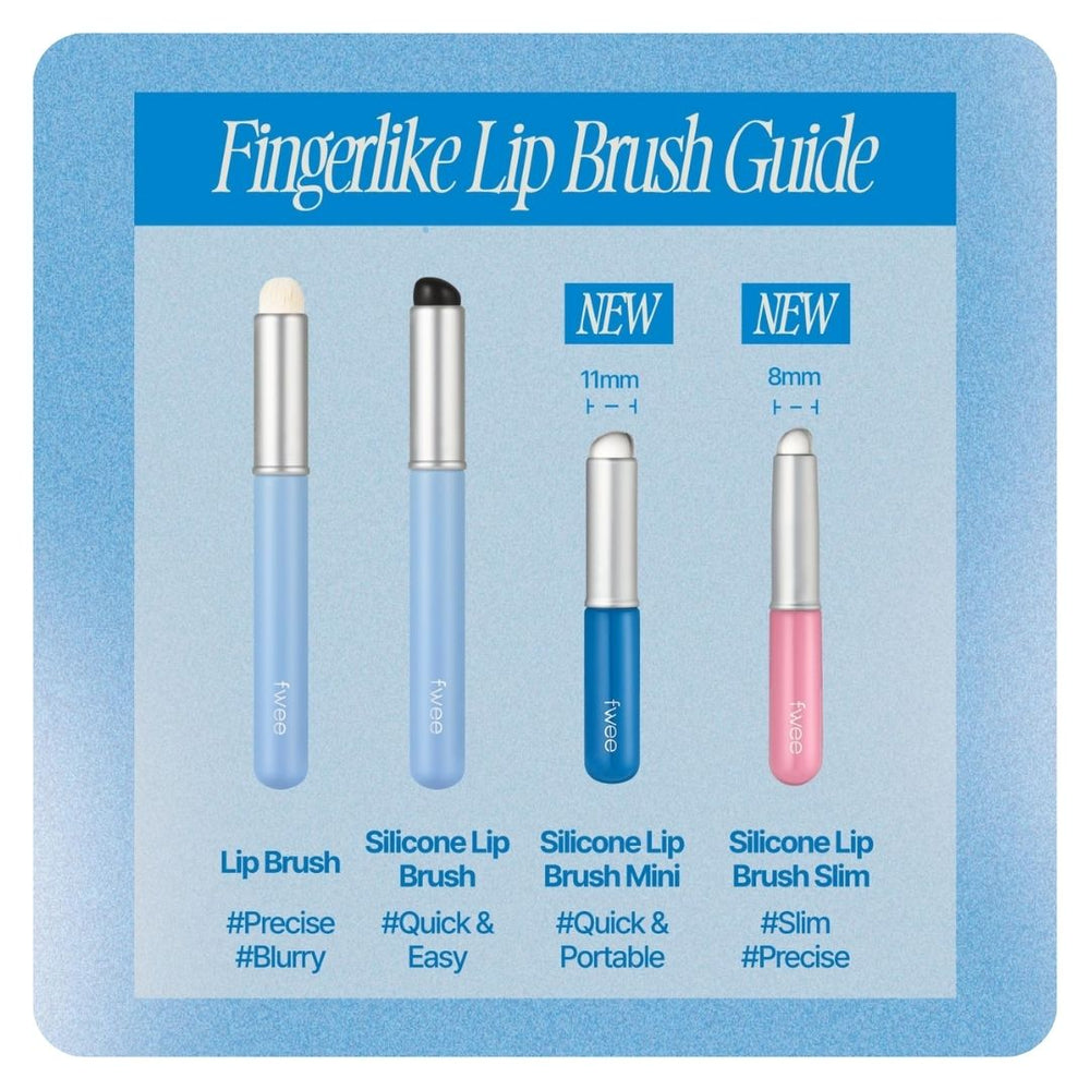 Fwee Fingerlike Lip Brush & Mini-Sized Silicone Lip Brush