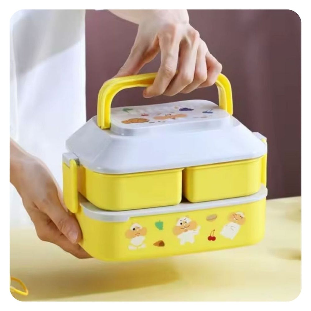 Girls Lunchbox Purple / Yellow