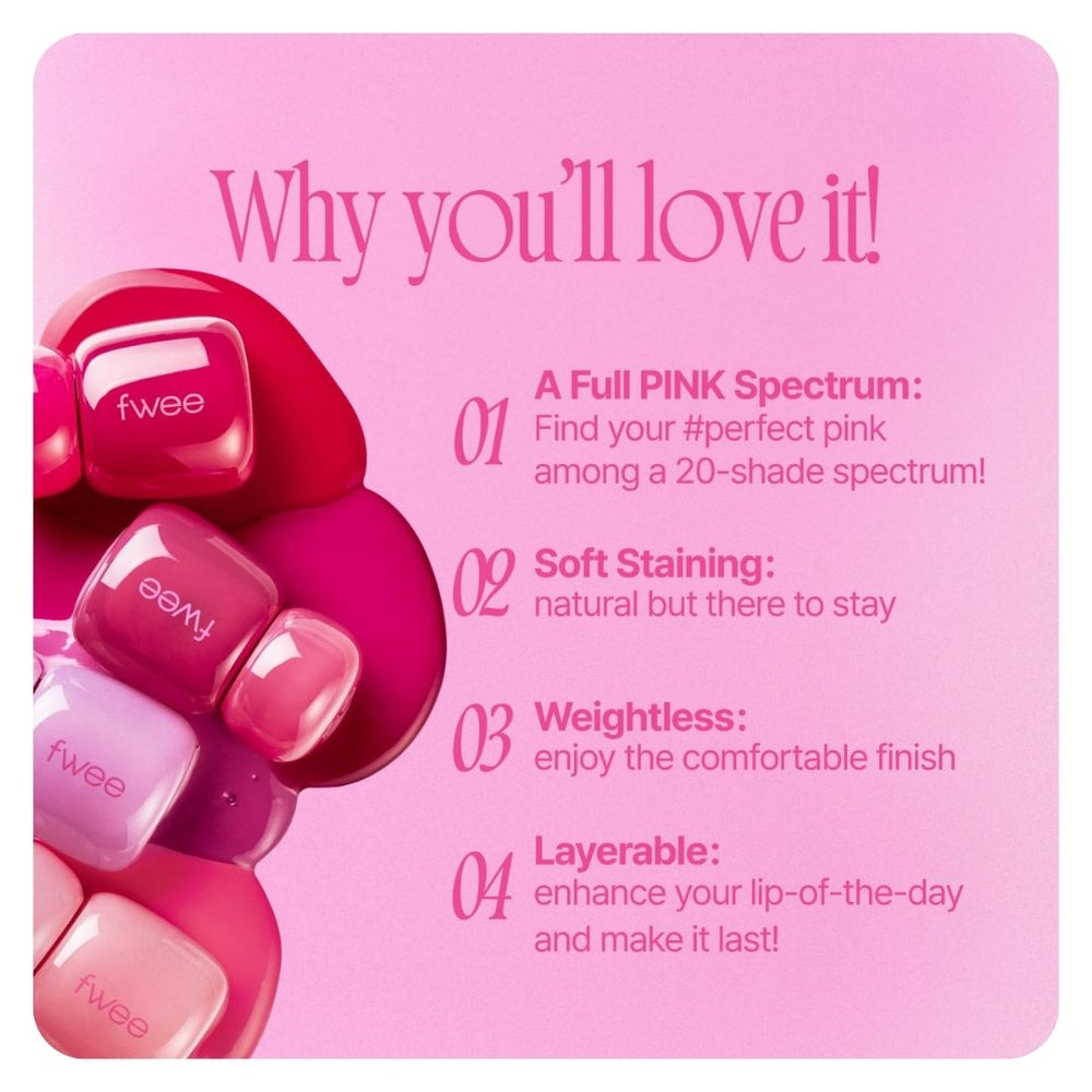 Fwee Pink Obsession Stay-Fit Lip Tint 3.8g