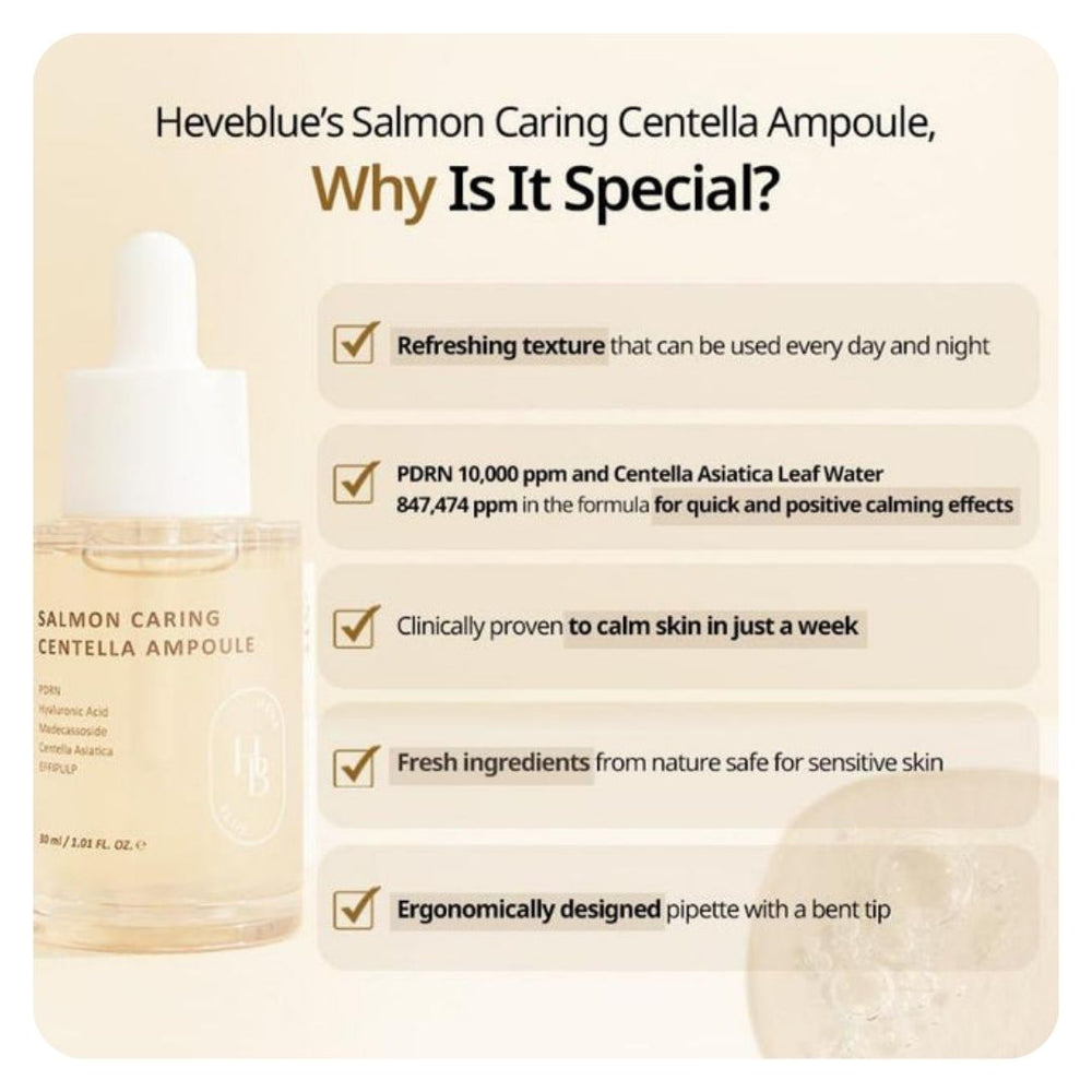 Heveblue Salmon Caring Centella Ampoule 30ml