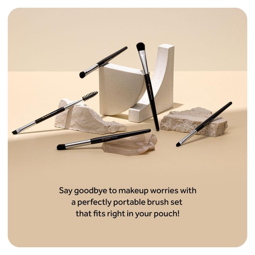 Studio17 Eye Makeup Brush Set / Makeup Spatula / Lip Brush / Lip Silicone