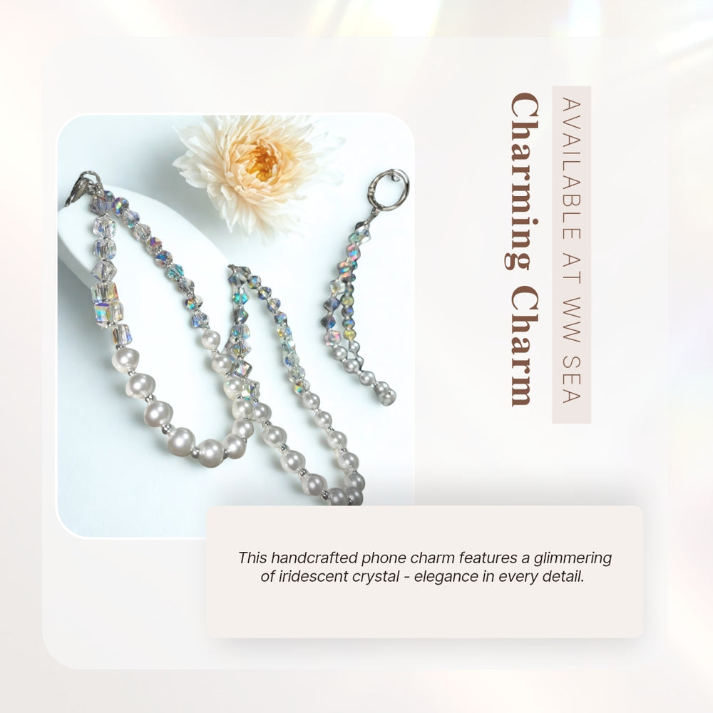 Crystal Phone Strap Handmade