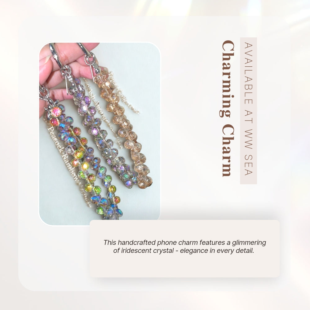 Crystal Phone Strap Handmade