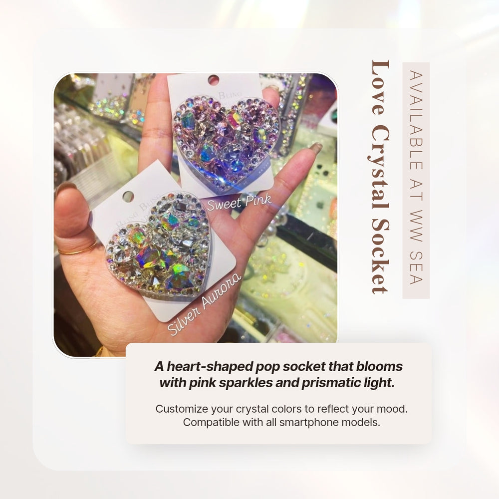 Beauty Queen Crystal Phone Handle