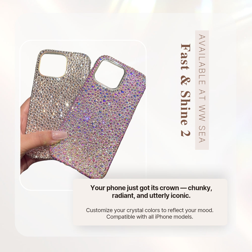 Flat and Shine Crystal Phone Case Series
