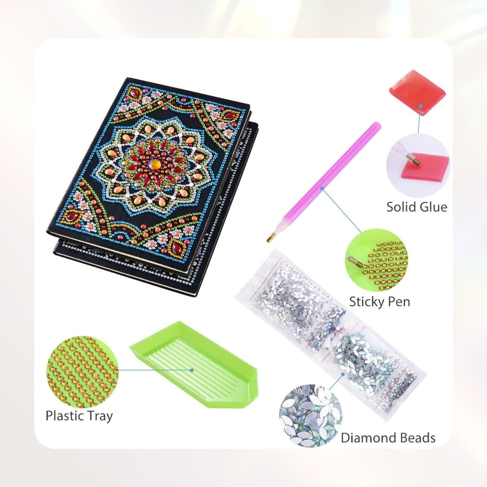 DIY A5 Journal Crystal Beads