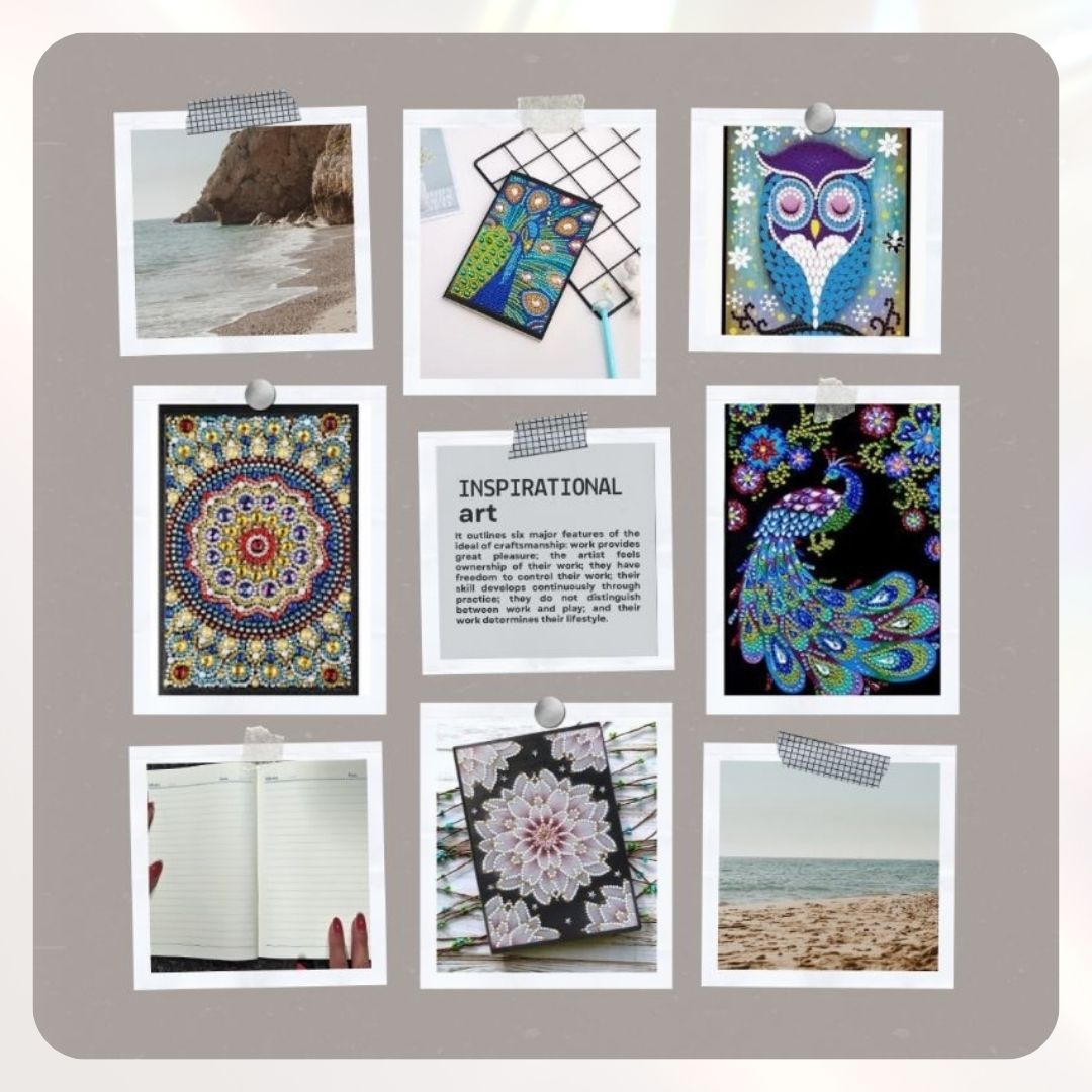DIY A5 Journal Crystal Beads