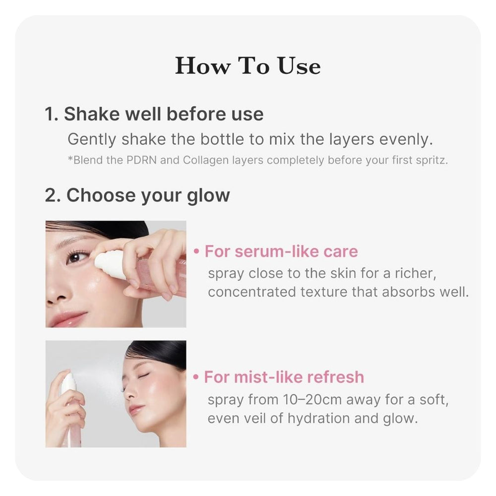 Medicube PDRN Pink Collagen Glow Jelly Mist Serum 100ml