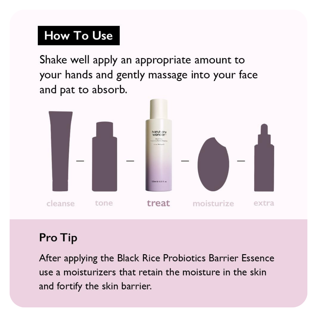 Haru Haru Wonder Black Rice  Probiotics Barrier Essence 120 ml