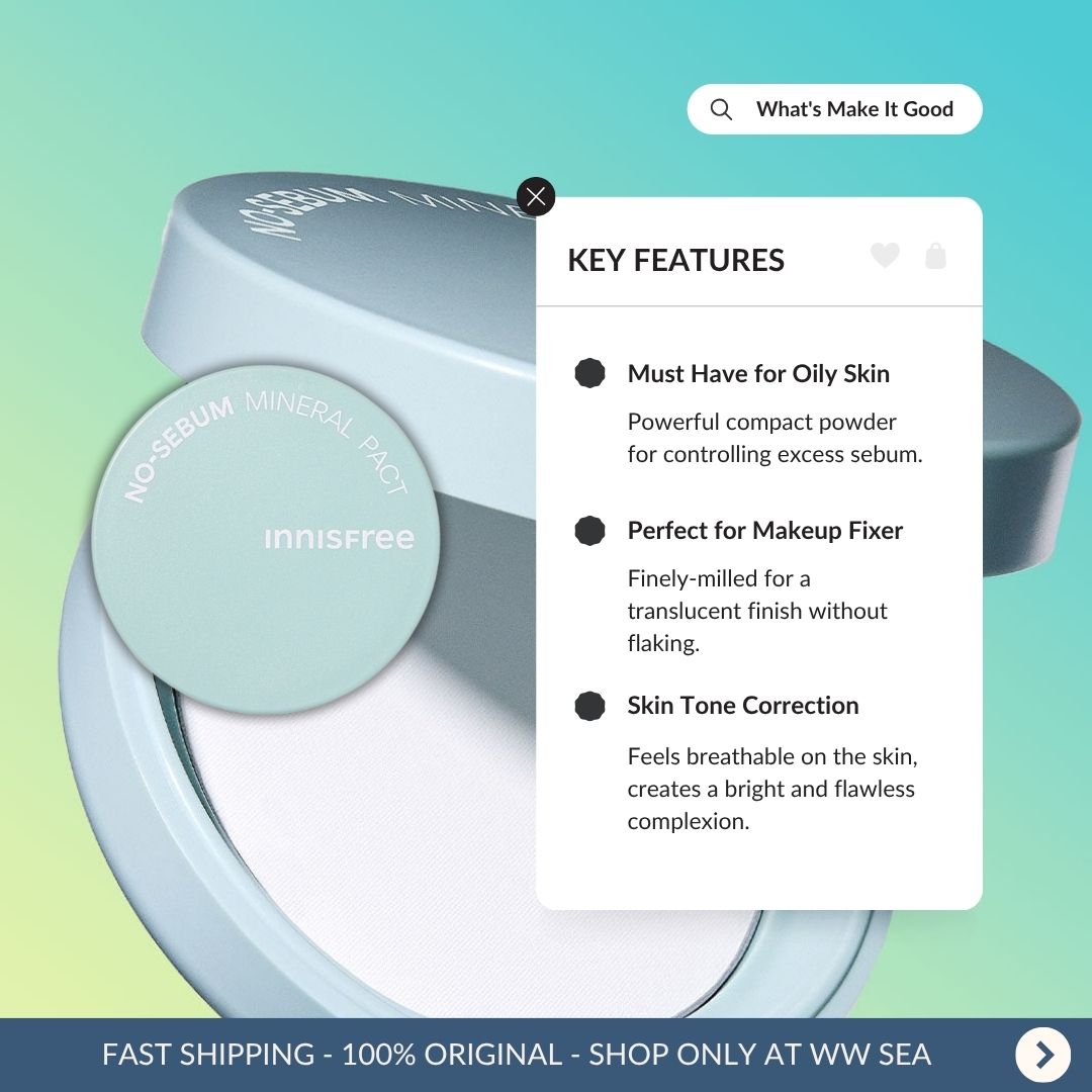 Innisfree No-Sebum Mineral Pact 8.5g