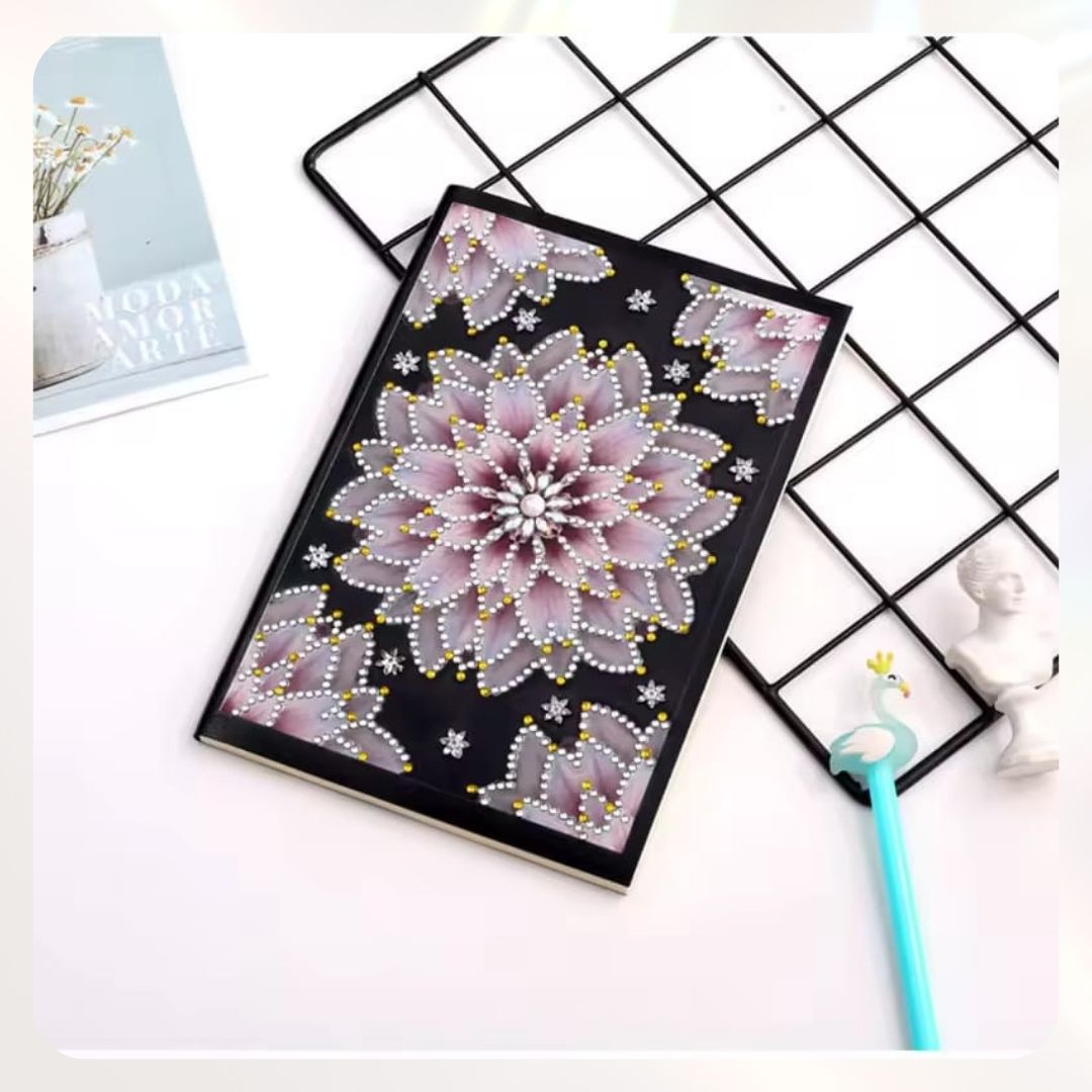 DIY A5 Journal Crystal Beads