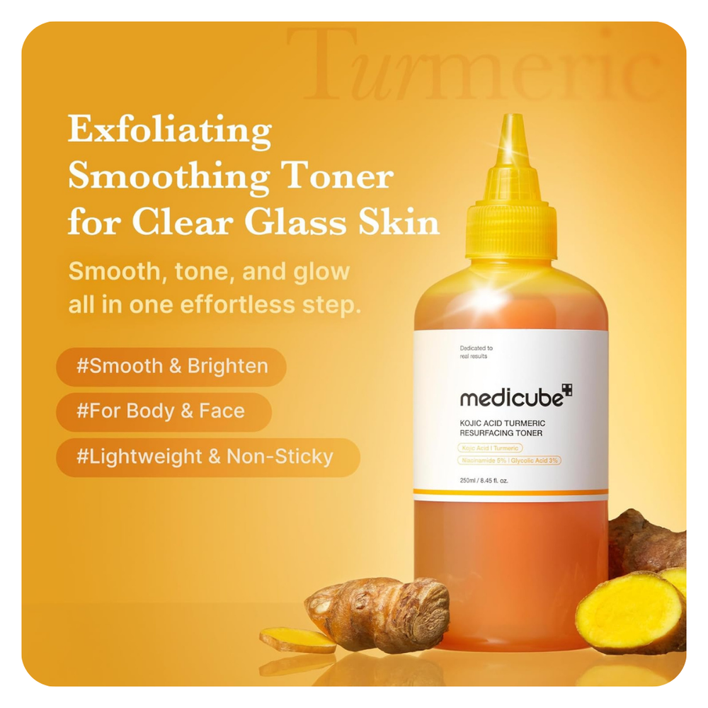 Medicube Kojic Acid Turmeric Resurfacing Toner 250ml