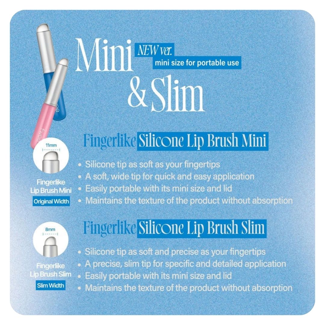 Fwee Fingerlike Lip Brush & Mini-Sized Silicone Lip Brush