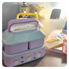 Girls Lunchbox Purple / Yellow