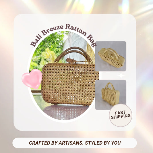 Indonesian Craft - Bali Breeze Rattan Bag